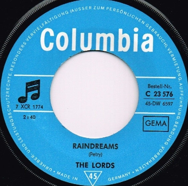 The Lords : Glory Land (7", Single)