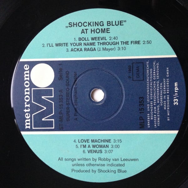 Shocking Blue : At Home (LP, Album, Gat)