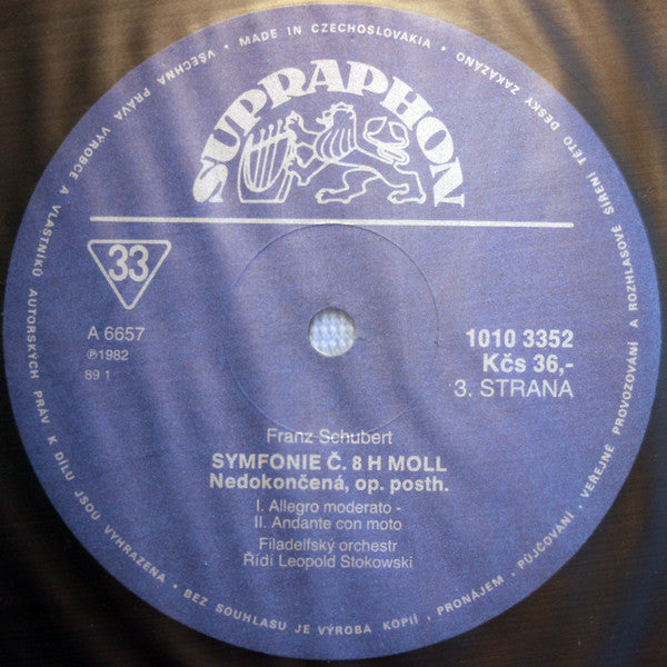 Leopold Stokowski A The Philadelphia Orchestra - Antonín Dvořák / Franz Schubert / Pyotr Ilyich Tchaikovsky / Carl Maria von Weber : Leopold Stokowski A Filadelfský Orchestr (2xLP, Comp, Mono, Club)