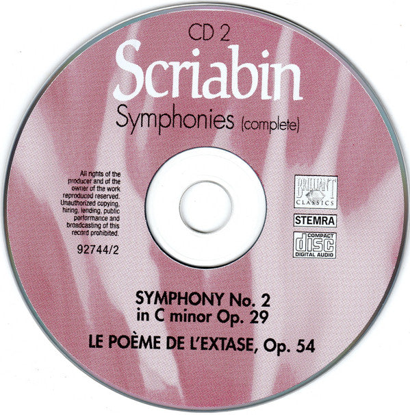 Alexander Scriabin - The Philadelphia Orchestra, Riccardo Muti : Symphonies (Complete) • Le Poème De L'Extase • Prométhée (3xCD, Comp, RE)