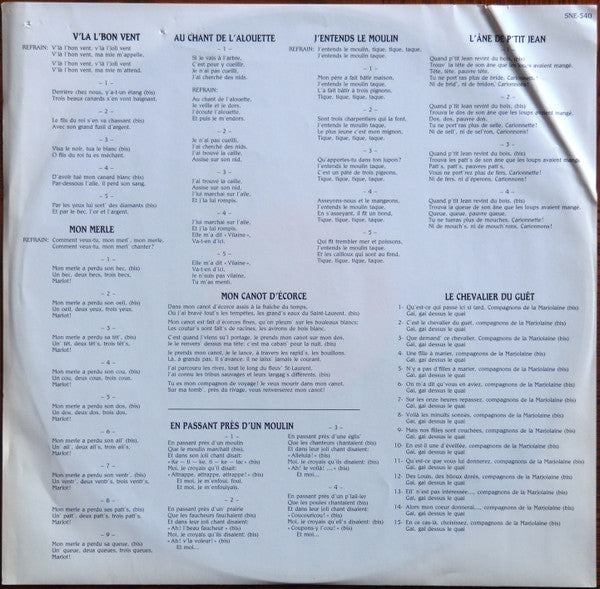 Maîtrise de La Cathédrale de Trois-Rivières : Chansons Et Folklore De France Et Du Québec (LP, Album)