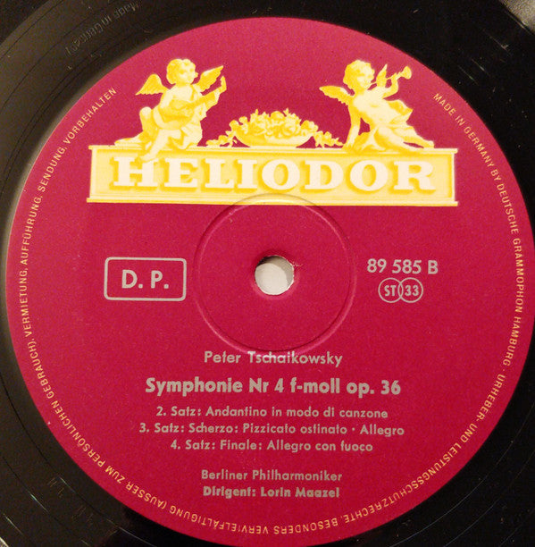 Pyotr Ilyich Tchaikovsky, Lorin Maazel, Berliner Philharmoniker : Symphonie Nr. 4 F-moll Op. 36 (LP)