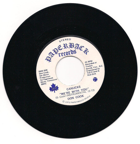 Don Cook (12) : Canucks "We're With You" (7", Single)