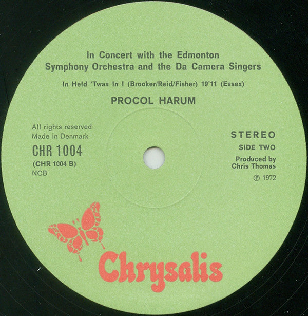 Procol Harum In Concert With The Edmonton Symphony Orchestra : Live (LP, Album)