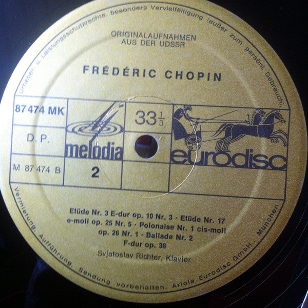 Sviatoslav Richter : Schubert Chopin - Originalaufnahmen Aus Der USSR Von 1948-50 (LP, Album)