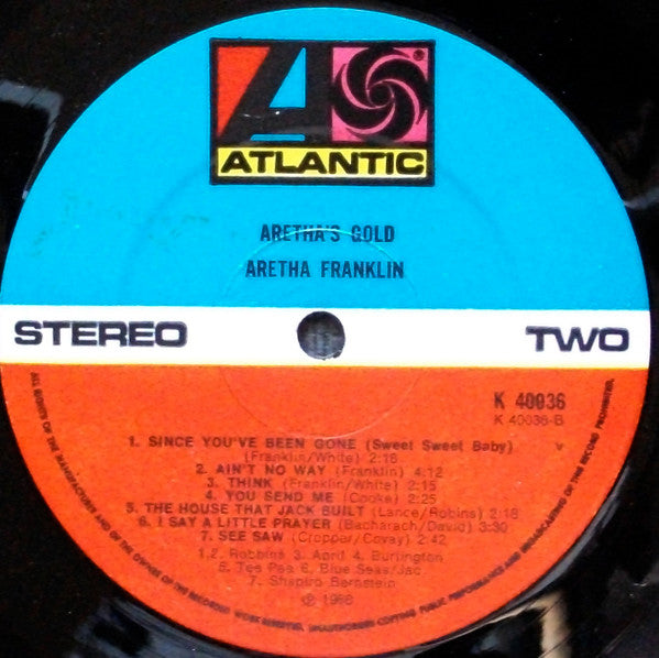 Aretha Franklin : Aretha's Gold (LP, Comp, RE)