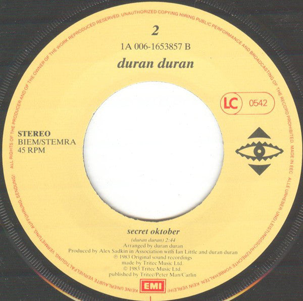 Duran Duran : Union Of The Snake (7", Single)