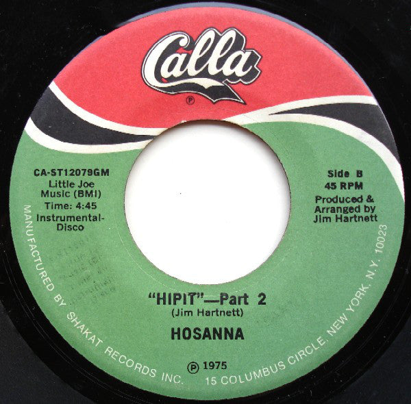 Hosanna : Hipit (7")
