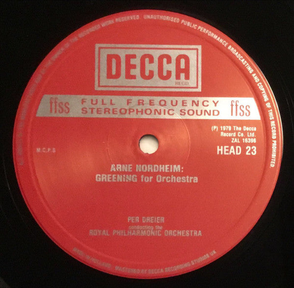 Arne Nordheim : The Tempest (Suite) / Greening / Doria / Epitaffio / Eco / Response IV (Box, Comp + LP, Album, RE + LP, Album, RE + LP, Al)