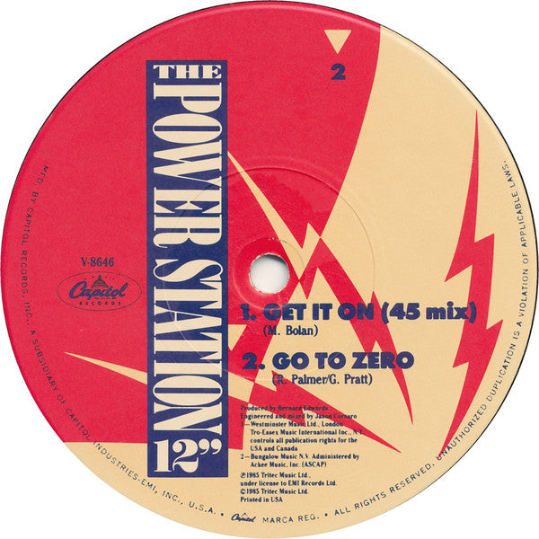 The Power Station : Get It On (12", Single)