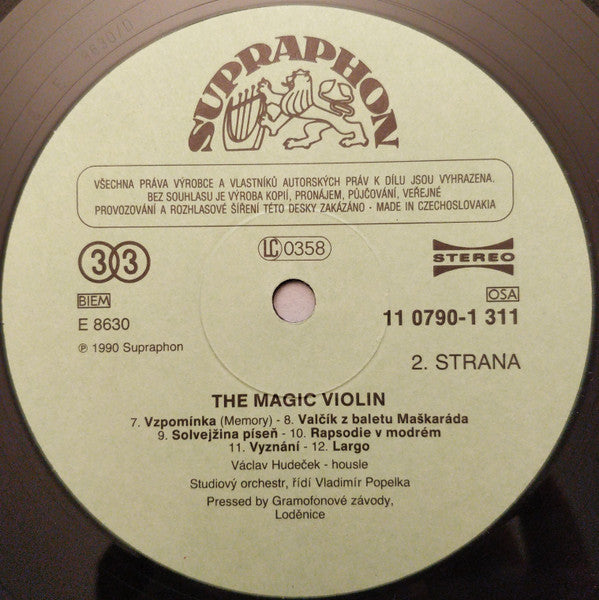 Václav Hudeček : The Magic Violin (LP, RP)