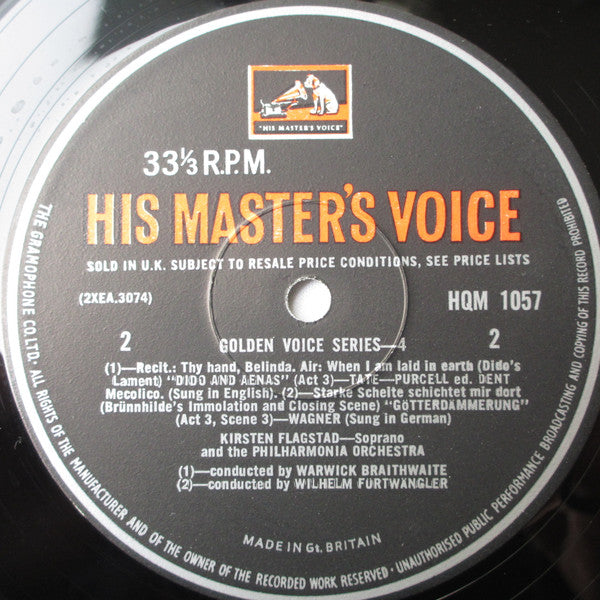 Kirsten Flagstad, Warwick Braithwaite, Wilhelm Furtwängler, Walter Susskind, Gerald Moore, Edwin McArthur : Kirsten Flagstad (LP, Comp, Mono)