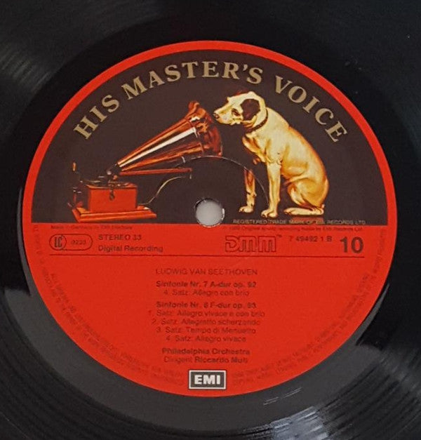 Ludwig van Beethoven - The Philadelphia Orchestra, Riccardo Muti : Symphonien 7 & 8 (LP, Album, Dig)