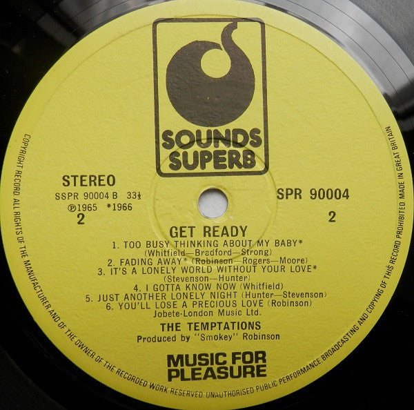 The Temptations : Get Ready (LP, Comp)