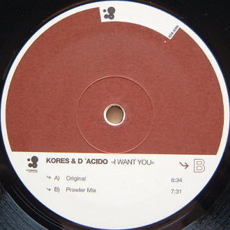 Cores & Nico D'Acido : I Want You (12")