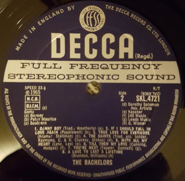 The Bachelors : More Great Song Hits (LP, Album)