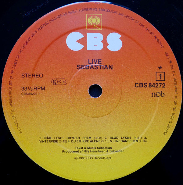 Sebastian (5) : Sebastian Live (LP)