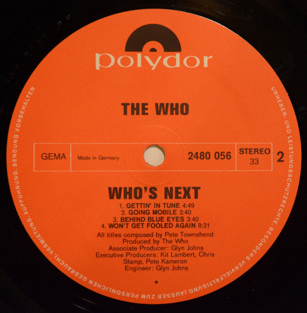 The Who : Who's Next (LP, Album)