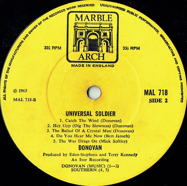 Donovan : Universal Soldier (LP, Comp, Mono)