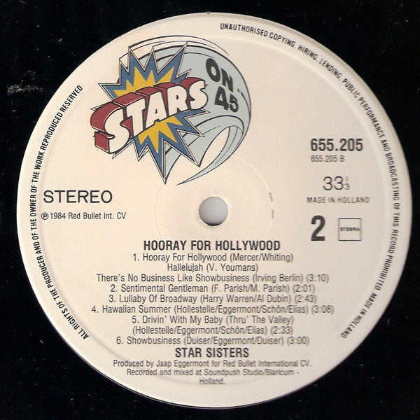 The Star Sisters : Hooray For Hollywood (LP, Album)