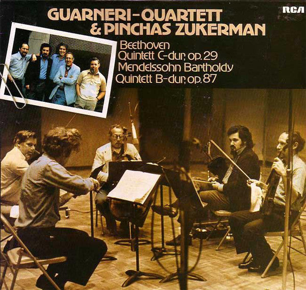 Guarneri Quartet & Pinchas Zukerman - Ludwig van Beethoven / Felix Mendelssohn-Bartholdy : Quintett C-dur, Op. 29 / Quintett B-dur, Op. 87 (LP)