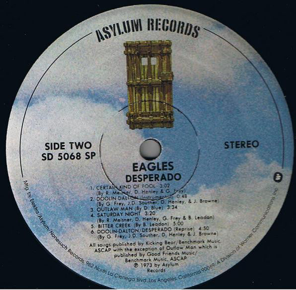 Eagles : Desperado (LP, Album, RP, SP )