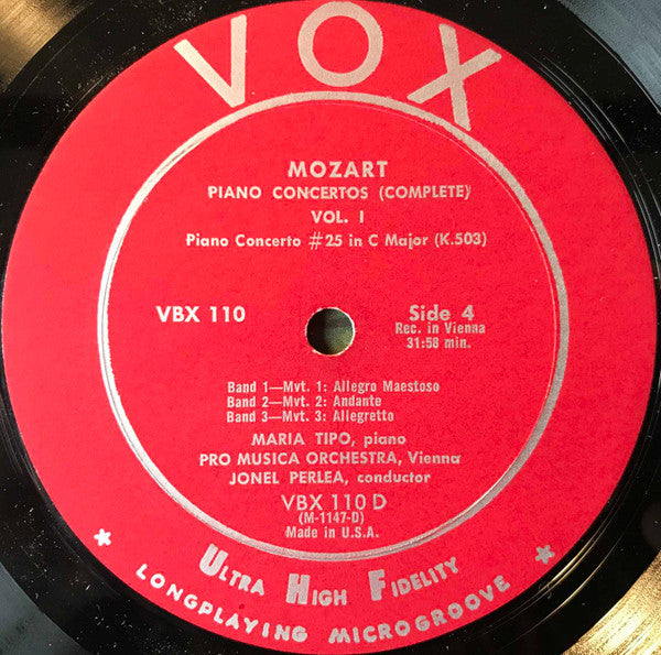 Wolfgang Amadeus Mozart, Ingrid Haebler, Maria Tipo, Vienna Pro Musica Orchestra, Paul Walter, Jonel Perlea : Ingrid Haebler Og Maria Tipo Spiller Mozart Klaverkoncerter (2xLP, Comp, Mono)