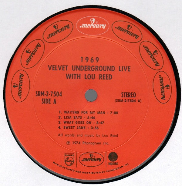The Velvet Underground With Lou Reed : 1969 Velvet Underground Live With Lou Reed (2xLP, Album, Pit)