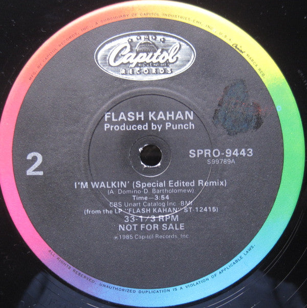 Flash Kahan : Rockanomics (12", Single, Promo)