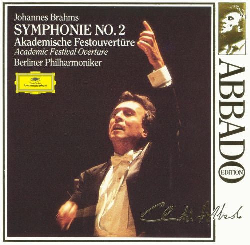 Johannes Brahms – Berliner Philharmoniker · Claudio Abbado : Symphonie No. 2 / Akademische Festouvertüre (CD, Comp, RE, RM)