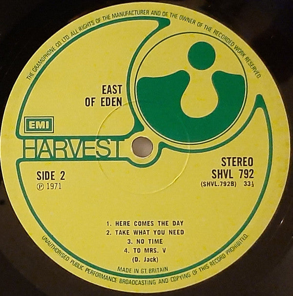 East Of Eden (2) : East Of Eden (LP, Album)