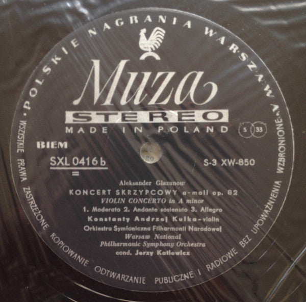 Konstanty Andrzej Kulka, Orkiestra Symfoniczna Filharmonii Narodowej, Jerzy Katlewicz : Violin Concertos (LP, Album, Bla)
