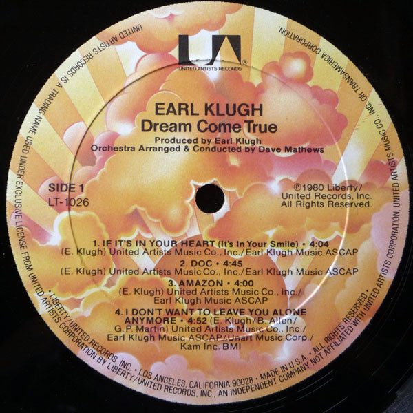 Earl Klugh : Dream Come True (LP, Album, All)