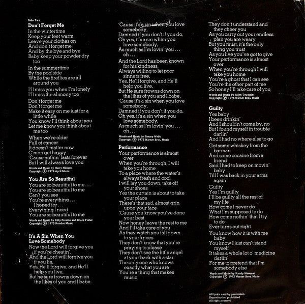 Joe Cocker : I Can Stand A Little Rain (LP, Album)