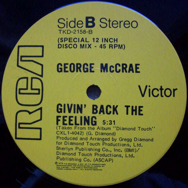 George McCrae : Love In Motion (12")
