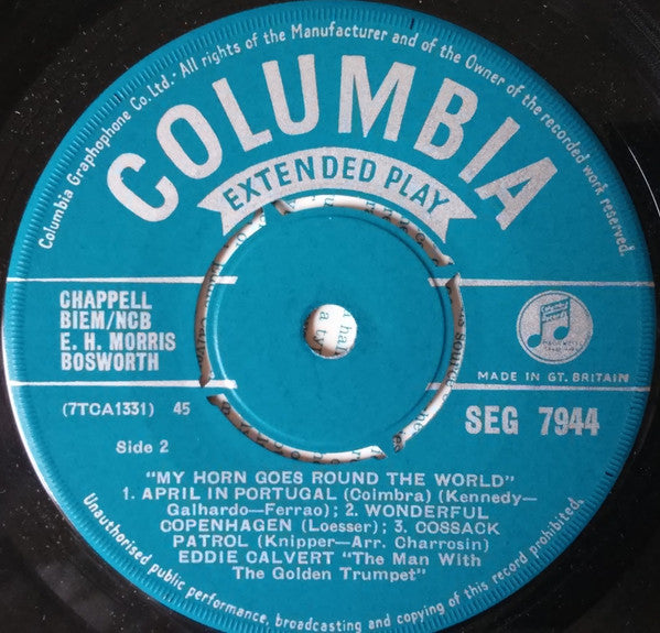Eddie Calvert : My Horn Goes Round The World (7", EP, Mono)