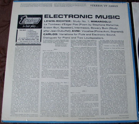 Various : Electronic Music (LP, Album)