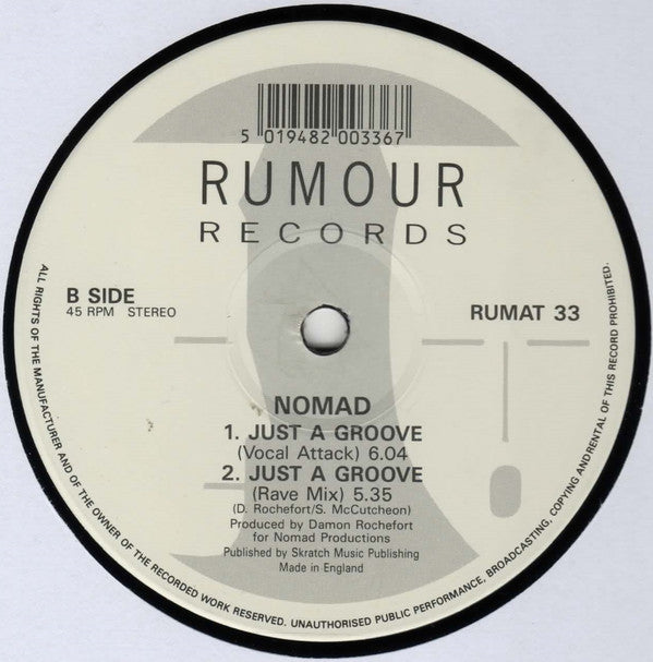 Nomad : Just A Groove (12")
