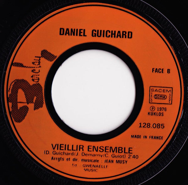 Daniel Guichard : Je N'fais Rien... (7", Single)