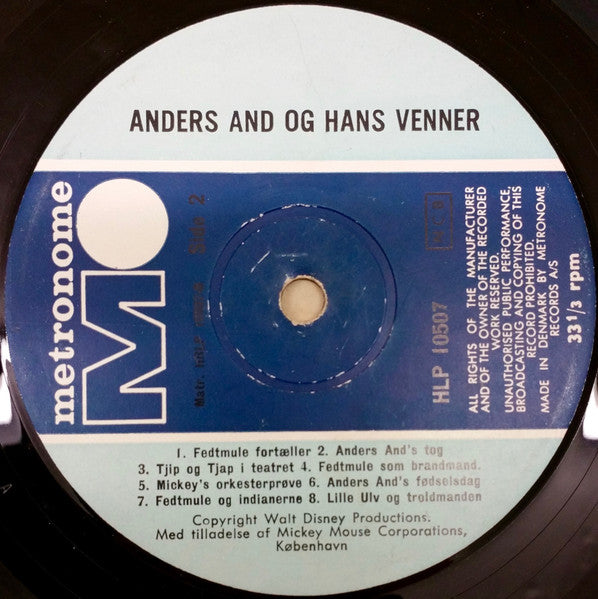 Unknown Artist : Anders And Og Hans Venner (LP, Comp)