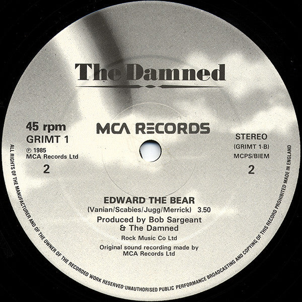 The Damned : Grimly Fiendish (12", Single)