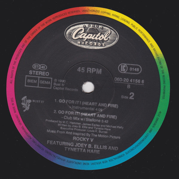 Joey B. Ellis And Tynetta Hare : Go For It! (Heart And Fire) (12", Single)