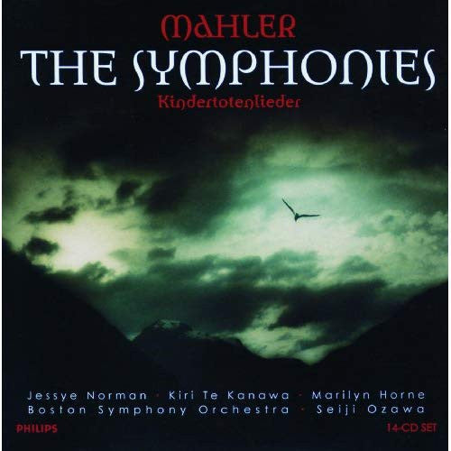 Gustav Mahler / Jessye Norman, Kiri Te Kanawa, Marilyn Horne, Boston Symphony Orchestra, Seiji Ozawa : The Symphonies / Kindertotenlieder (14xCD, Album, Comp + Box, RE)