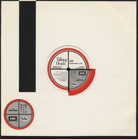 Talking Heads : Blind (12", Promo)
