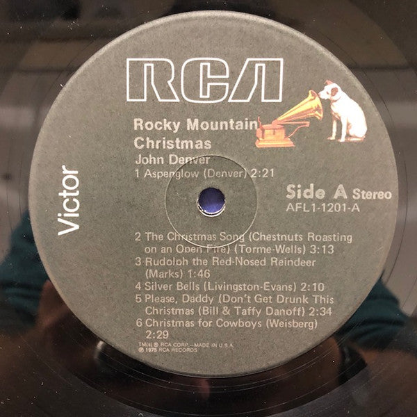 John Denver : Rocky Mountain Christmas (LP, Album, RE, Ind)