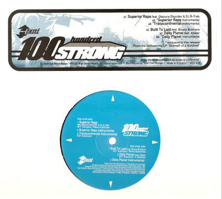 Hundred Strong : Superior Raps (12")