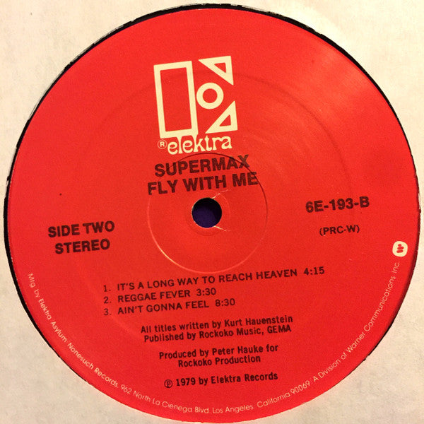 Supermax : Fly With Me (LP, Album, PRC)