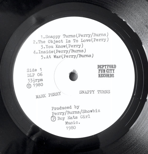 Mark Perry : Snappy Turns (LP, Album)