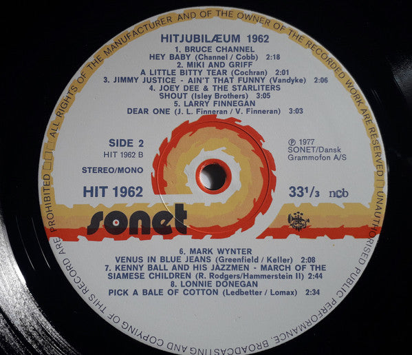 Various : Hitjubilæum 1962 (LP, Comp)