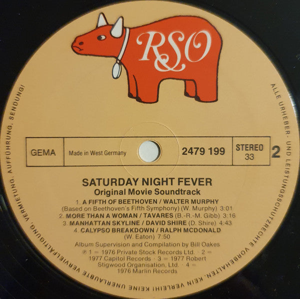 Various : Saturday Night Fever (The Original Movie Sound Track) (2xLP, Album, Comp, Gat)